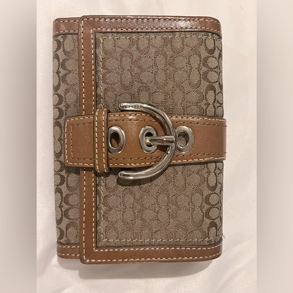 Coach mini signature wallet